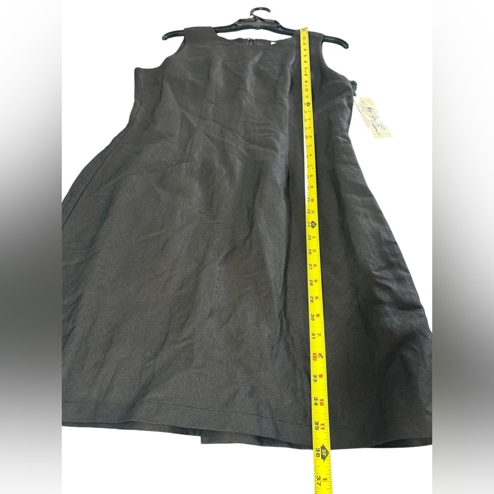 NWT Vintage Jennifer Eden Black Knee-Length Sheath Sleeveless Dress Size 12 - Picture 7 of 12